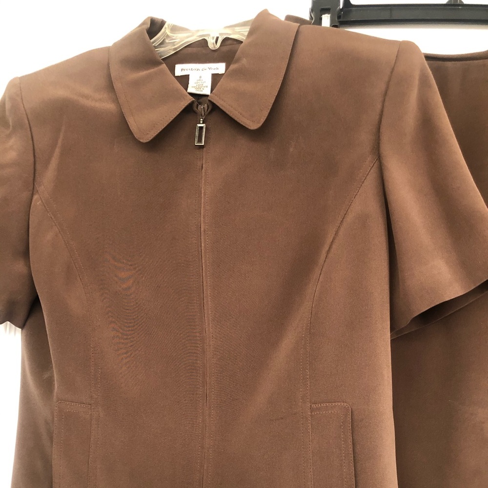 Brown Silk  ladies suit